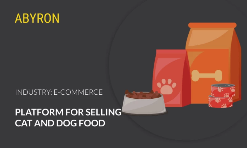 Abyron - Platform for selling cat and dog food