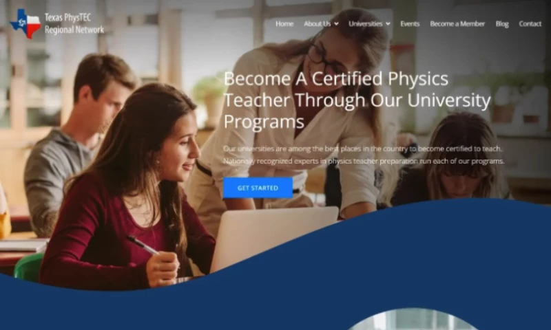 Connective Web Design - Texas PhysTEC