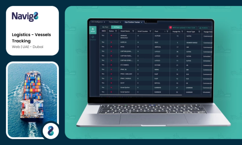Agile Infoways - Navig8 - Centralized vessel tracking system