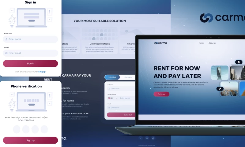 Snotor - Carma - a rental web application with advanced financial options