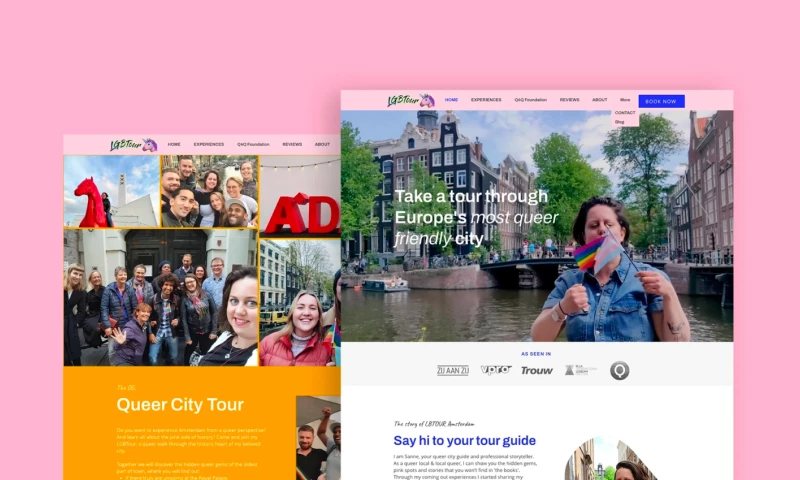Studio Obacht - LGBTOUR Amsterdam Website Migration