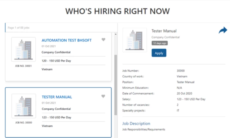 Applicant Portal & Candidate Tracking System