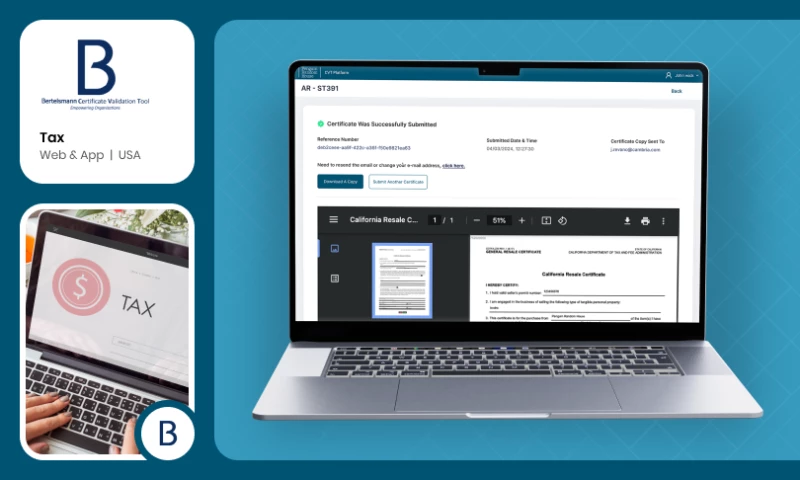 Agile Infoways - CVT-Bertelsmann-Tax documents management platform
