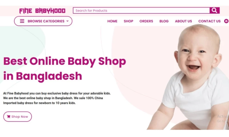 Rank Rivet - Fine Babyhood E-commerce Website
