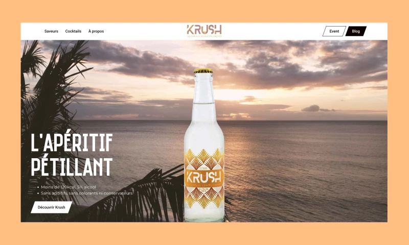 BLACKT - WORDPRESS WEBSITE FOR A BEVERAGE BRAND