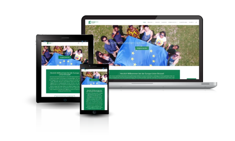 Symphonic Design - Website Redesign and Event System Implementation for Europa Union Brüssel