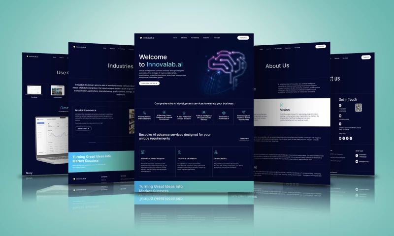 AI-based services Website Design in Figma and Development in WordPress