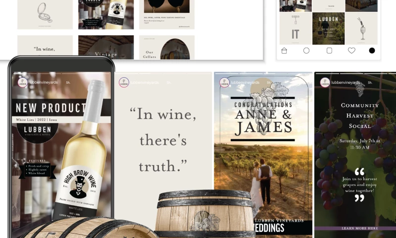 Verve Creative Studio - Lubben Vineyards and High Brow Wines