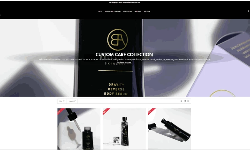 S Square Solutions - Bella Aura Website design