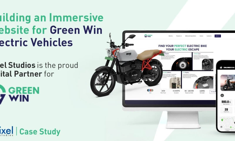 Pixel Studios - Building an Immersive Website for Green Win Electric Vehicles