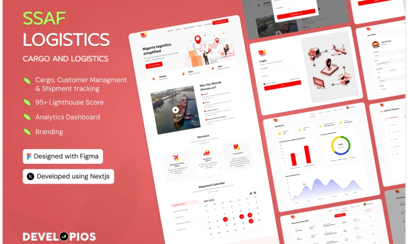 Developios - SSAF Logistics - Cargo and Logistics Website