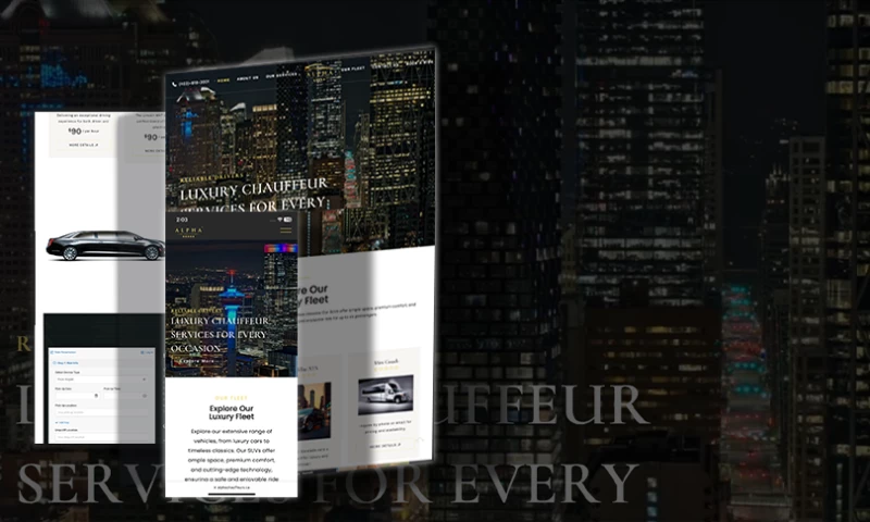 Digital Hive Solutions - Website for Alpha Chauffeurs