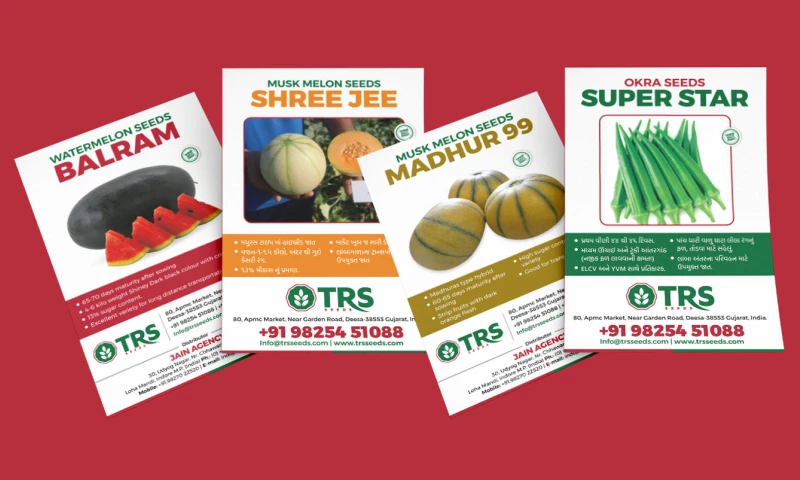 Flyer design for TRS Seeds - A leading agricultural seed suppliers