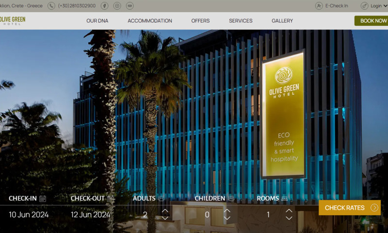 Web Dynamic - Olive Green Hotel
