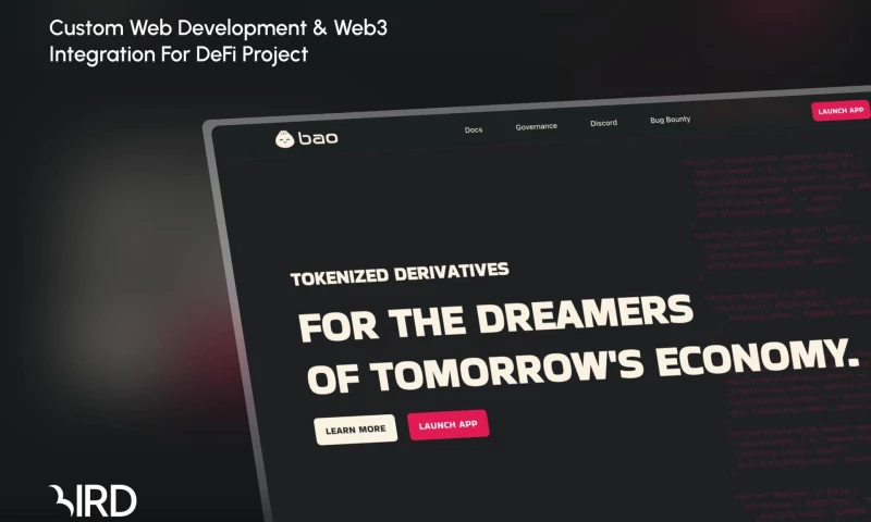 BAO Finance Web3 Integration and Custom Web Development