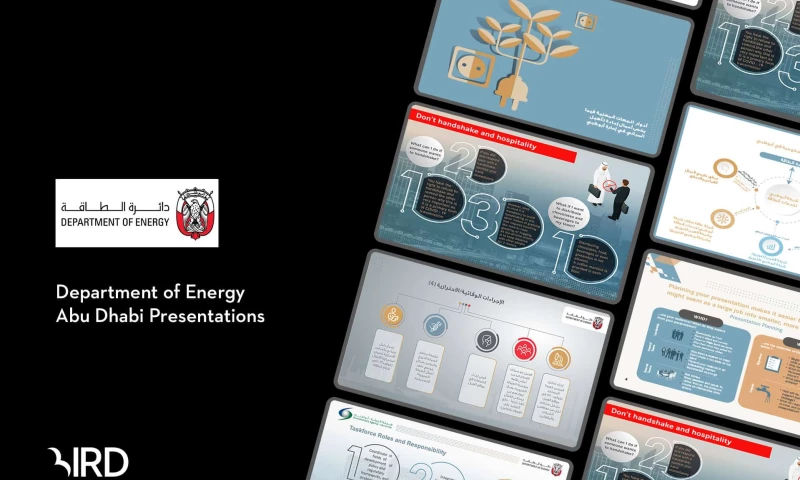 Department of Energy Abu Dhabi Graphic Design Printing.