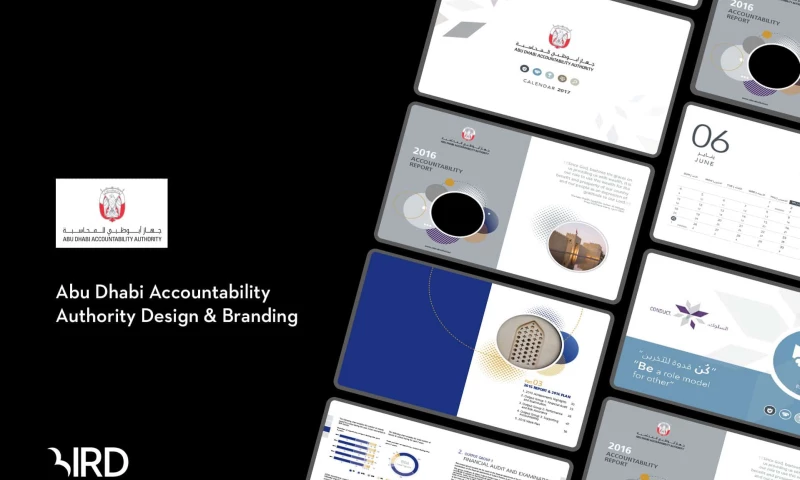 Abu Dhabi Accountability Authority Graphic Design & Branding.