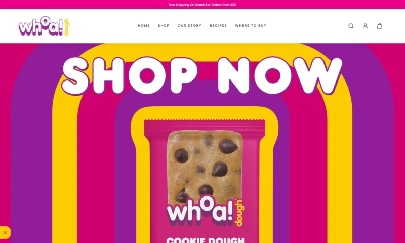 Whoa Dough Shopify Redesign