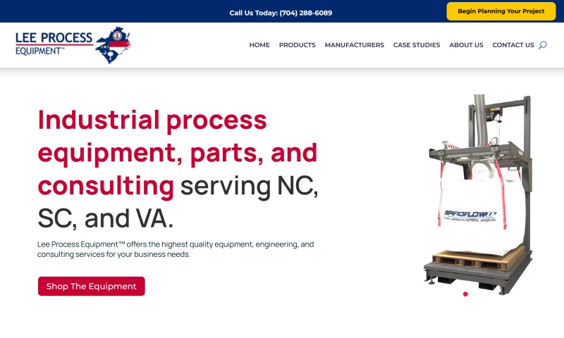 Modern Pixel Marketing & Website Design - Lee Process Equipment Website Redesign & SEO
