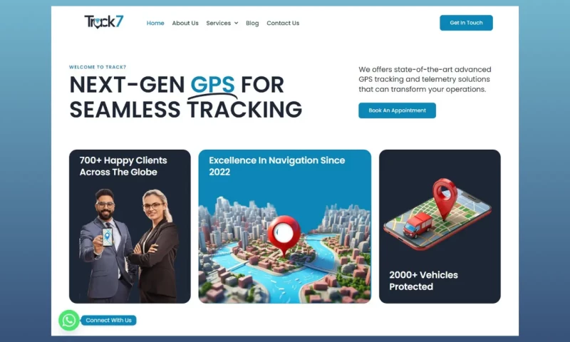 Flashyminds - WordPress Website Design & Development for Track7GPS