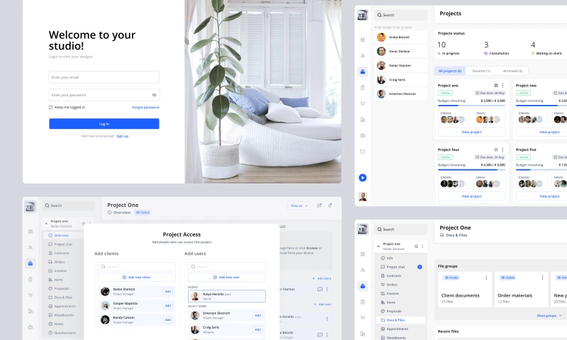 Equal Digital Product Design Agency - MyDoma - Workflow Software For Interior Designers