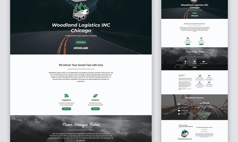 Strumark LLC - Woodland Logistics INC Website