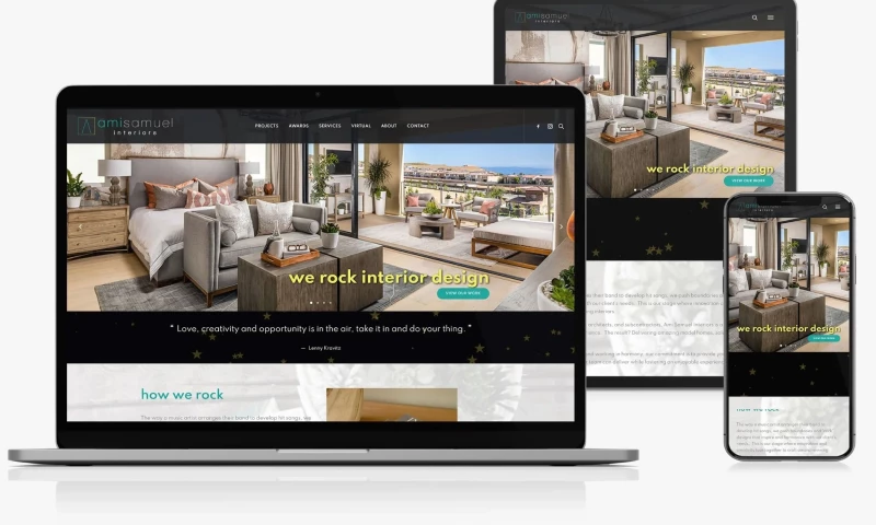 Interior Design Website Design San Diego