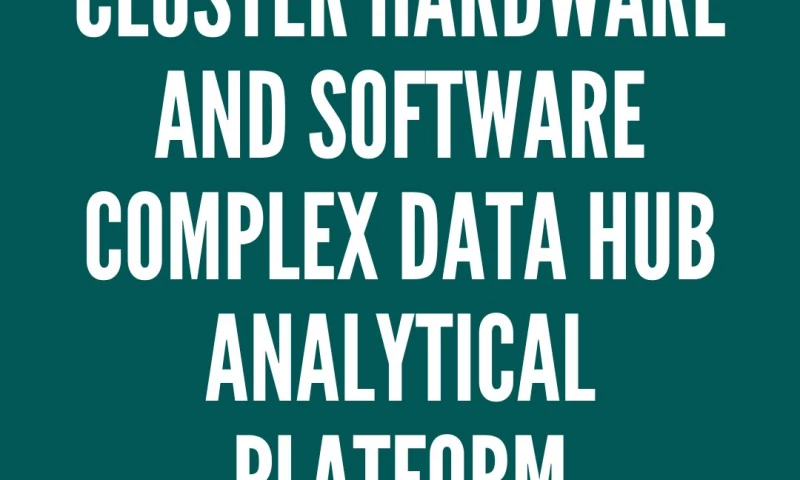 Cluster hardware and software complex Data Hub Analytical Platform