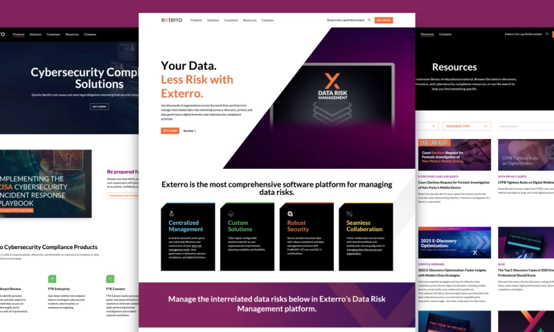Exterro website