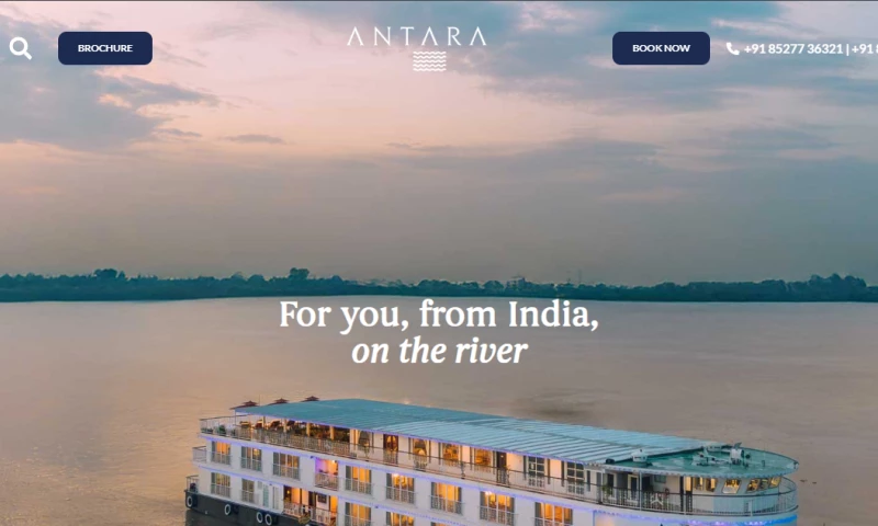 Riyans WebTech - Antara Luxury River Cruises Website