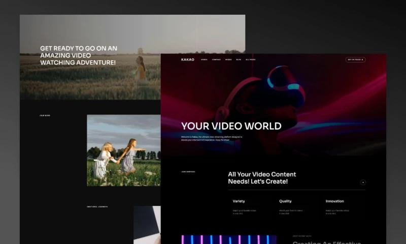 wcopilot - Kakao - Video Website Template