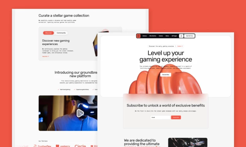 wcopilot - Metaverse Jam - Games Website Template