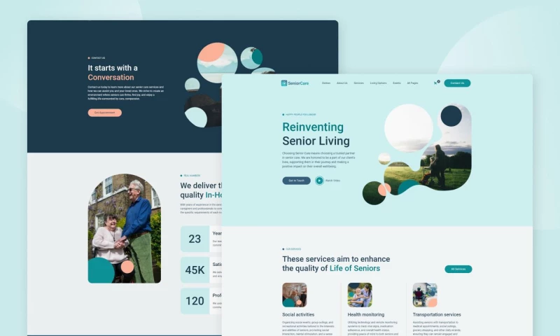 wcopilot - Senior Care - Senior Care Website Template
