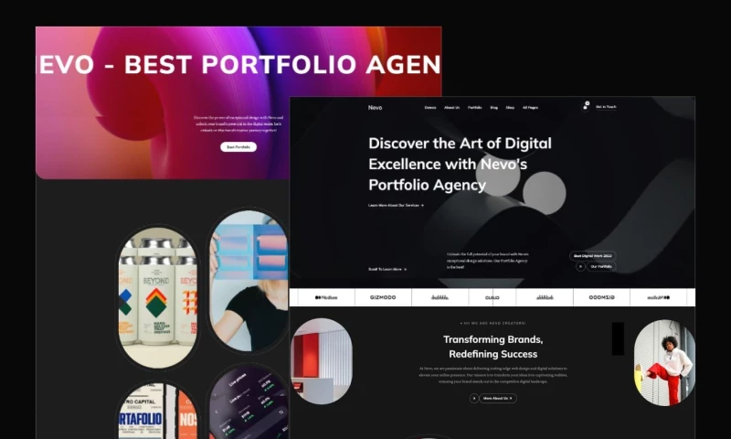wcopilot - Nevo - Agency Portfolio Website Template