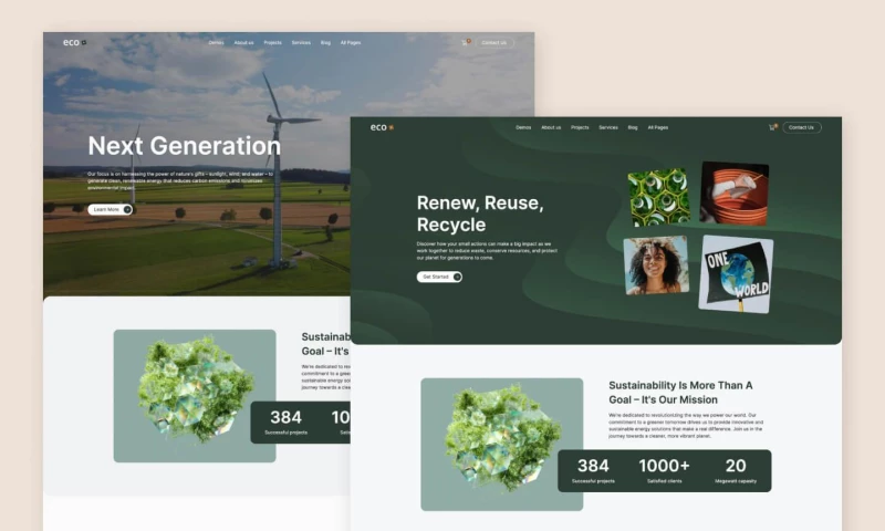 wcopilot - Eco - Green Energy and Ecology Website Template