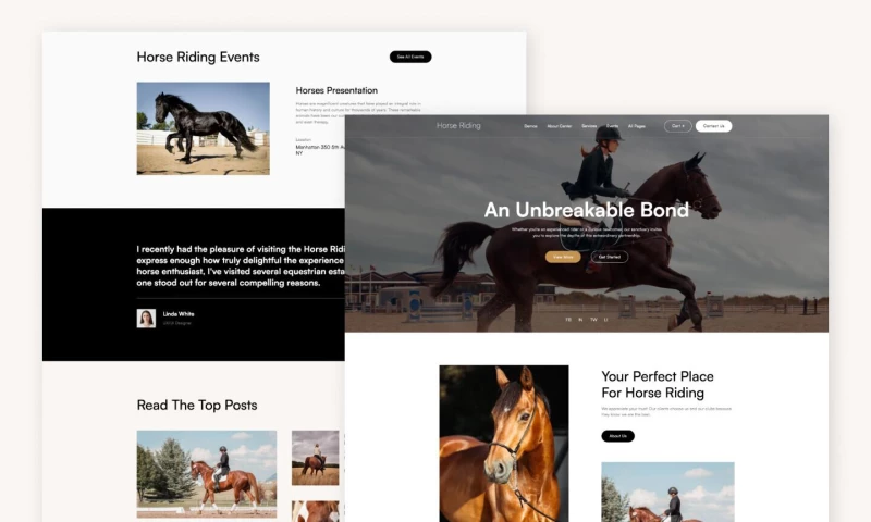 wcopilot - Horse Riding - Equestrian Center and Horse Riding Club Website Template