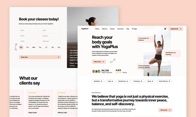 wcopilot - Yoga Plus - Gym, Yoga and Fitness Website Template