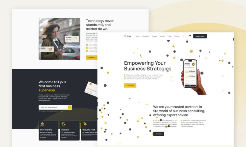 wcopilot - Lyxis - SaaS,Startup and Mobile App Landing Website Template