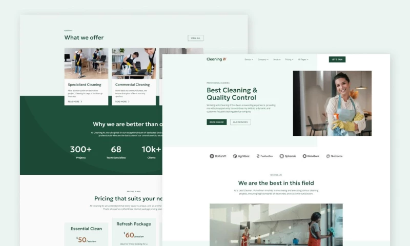 wcopilot - Cleaning W - Cleaning Services Website Template