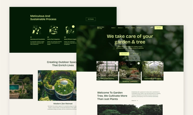 wcopilot - Garden Tree - Landscaping and Gardening Website Template