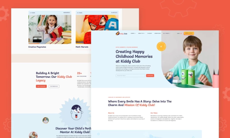 wcopilot - Kiddy Club - Kids and Kindergarten Website Template