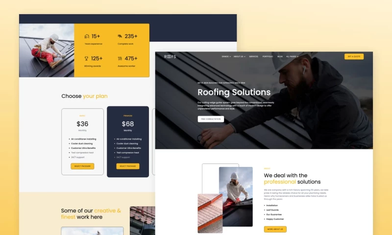 wcopilot - Roofs - Roofing Services and Repair Website Template