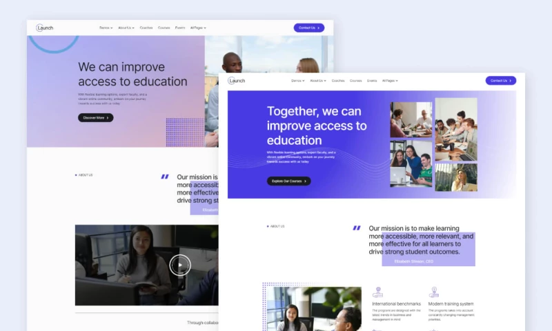 wcopilot - Launch W - Business School Website Template