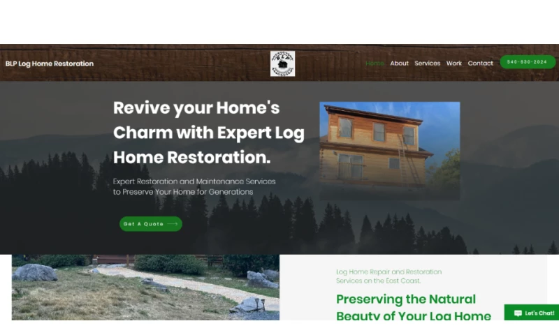BLP Log Home Restoration