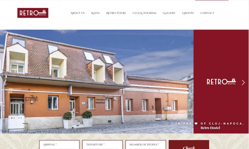 Manifest Media SRL - Retro Hostel Website