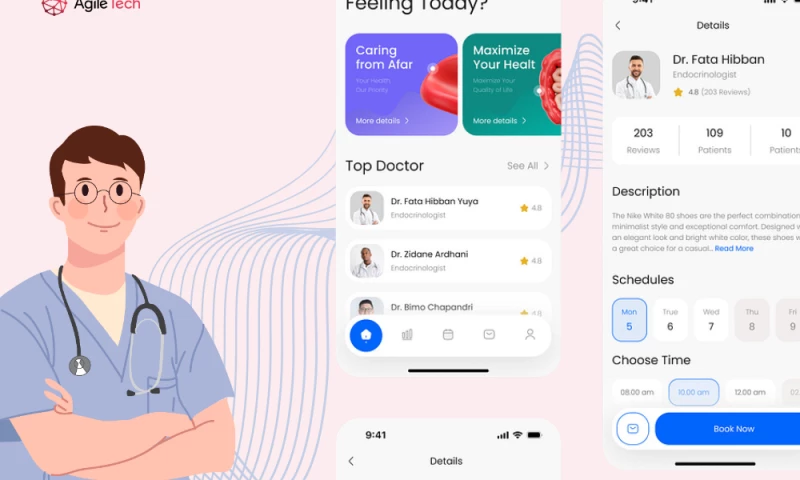 AgileTech - Boost Engagement by 85% with a Secure, Fast, and Reliable Doctor Appointment App