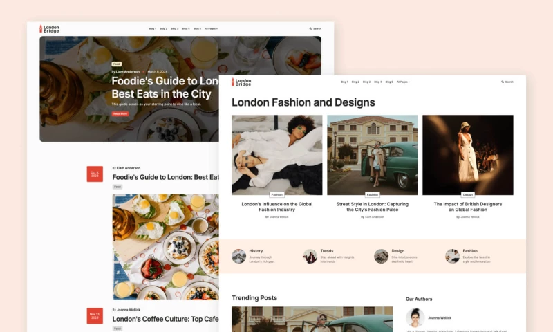 wcopilot - London Bridge Blog - Multi-Layout Blog Website Template
