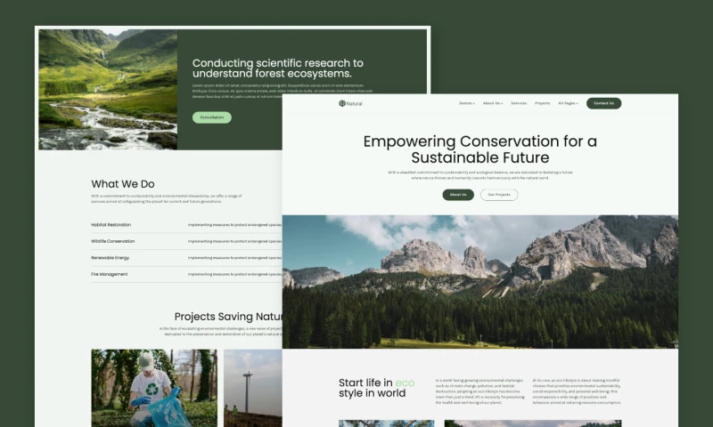 wcopilot - Natural W - Eco Environmental and Natural Website Template