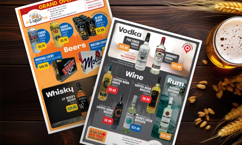 ArtAmitDesign - City Liquor Store - Flyer Design