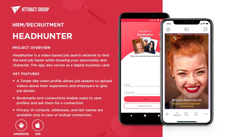 Headhunter - a video-based job search platform